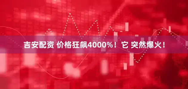吉安配资 价格狂飙4000%！它 突然爆火！