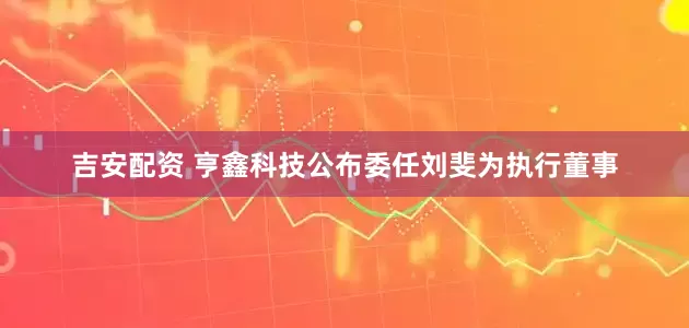 吉安配资 亨鑫科技公布委任刘斐为执行董事